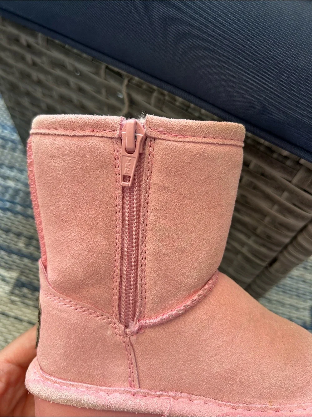 BearPaw Elle Kids Prism Pink Zip-Up  Boots